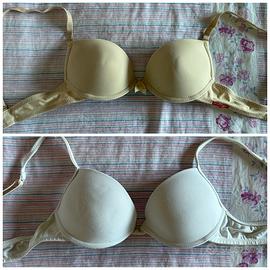 Reggiseni push up taglia 1 coppa B beige e bianco