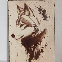 Tavola lupo in compensato di pioppo 