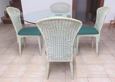 Set tavolo + sedie ROBERTI RATTAN