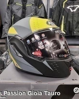 AIROH Casco Modulare REV19 - Leaden - Yellow Matt