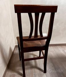 Sedie in noce modello silvia