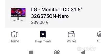 lg monitor ultragear 32 pollici 2k 180hz