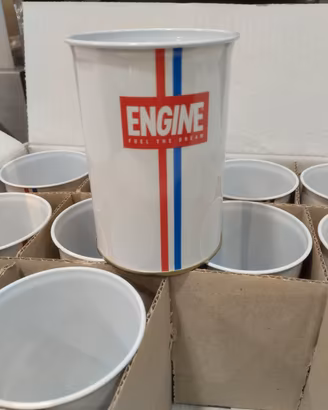 12 bicchieri Engine in latta per gin tonic nuovi i