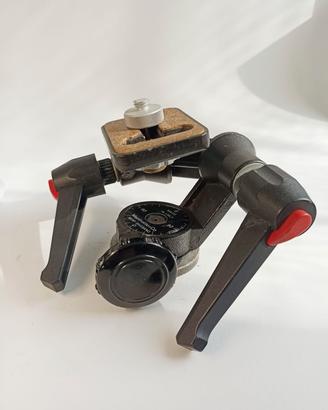 Testa Manfrotto a 3 vie 