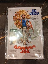Targa decorativa Banana Joe in metallo