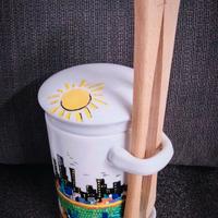 Barattolo/Zuccheriera Porcellana Decoro artistico