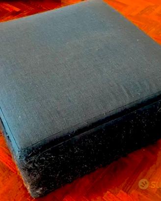 Pouf blu da rifoderare