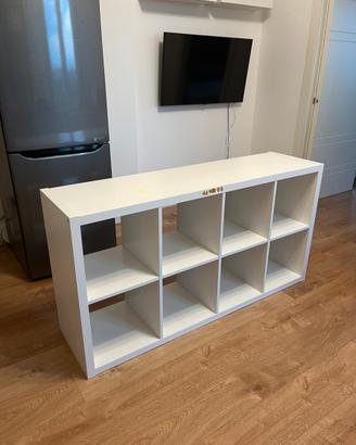 Scaffale IKEA KALLAX bianco 8 inserti (2x4)