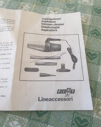 aspirapolvere FIAT vintage per auto