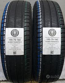 2 GOMME 195 75 16C KLEBER A64954
