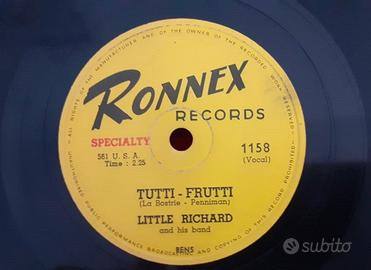 💿 Disco 78" LITTLE RICHARD – Tutti Frutti (1956)⚡