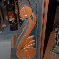 20 Capitelli angolari mensola in legno di teak 