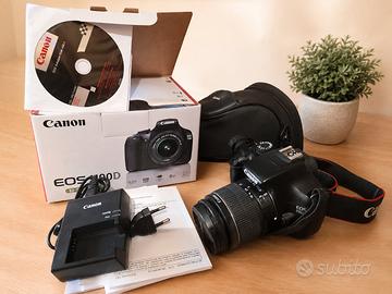 Canon EOS 1100D kit completo + accessori, custodia