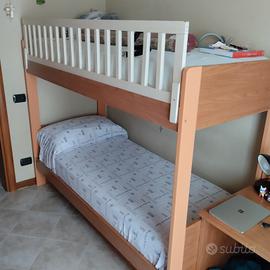 letto a castello in legno 