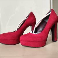 scarpe con tacco e plateau