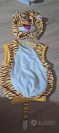 Costume carnevale tigrotto 0-12 mesi