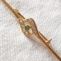 Elegante spilla barretta e strass Vintage anni 70