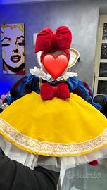 vestito di carnevale biancaneve