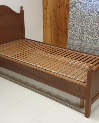 Letto 1 piazza + rete doghe + Comodino + Comò