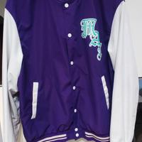 Giacca bomber SHEIN viola e bianca L-XL