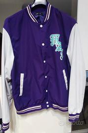 Giacca bomber SHEIN viola e bianca L-XL