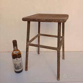 sgabello industriale vintage modernariato anni 60