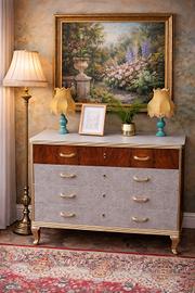 cassettiera, cassettone piano marmo, tavolo, buffe