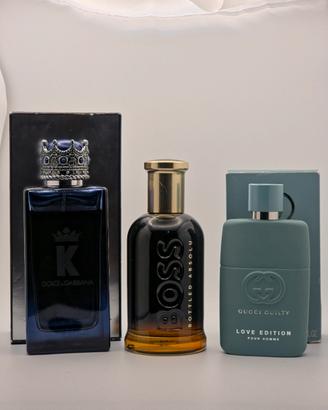 Tris Profumi Dolce & gabbana hugo boss gucci
