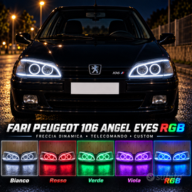 Fari Tuning Custom Peugeot 106 2^ Serie Angel Eyes