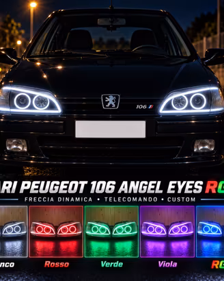 Fari Tuning Custom Peugeot 106 2^ Serie Angel Eyes
