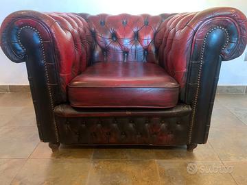 Poltrona Chesterfield originale inglese