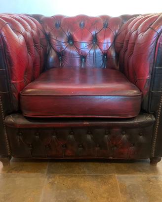 Poltrona Chesterfield originale inglese