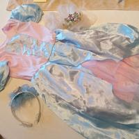 vestito di carnevale di cenerentola con accessori