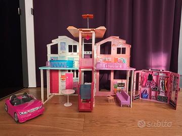 Barbie Casa a 3 piani, Cabrio e Armadio da sogno