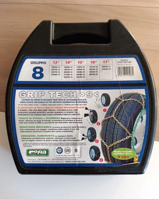 Catene da neve Cora Grip Tech 9 mm gruppo 8