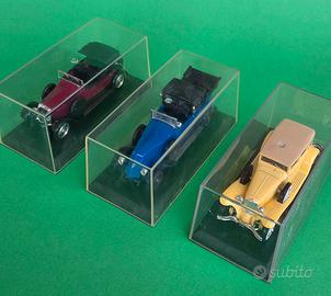 Lotto 3 modellini in scala 1/43 AUTO D'ELITE 1930