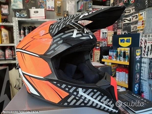 Casco motocross bambino Airoh Wraap Mood arancione