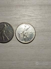 🪙 2 monete da 50 lire con errore di conio 🪙