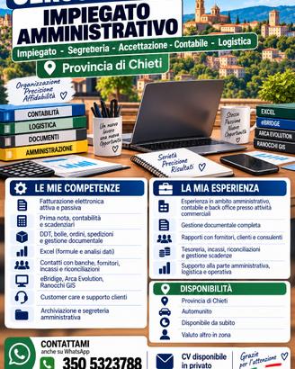impiegato multisettore ma posso fare altro in zona