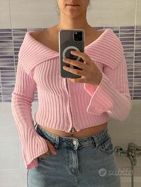 Cardigan rosa