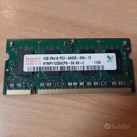 MEMORIA RAM 1GB DDR2 SODIMM HYNIX PC2-6400S