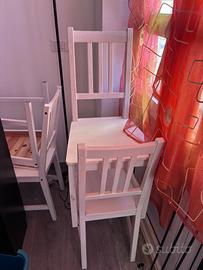 Seggiole shabby Ikea 4 pezzi