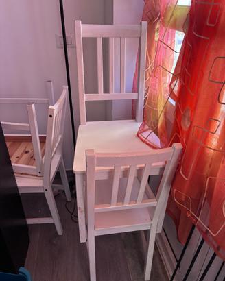 Seggiole shabby Ikea 4 pezzi