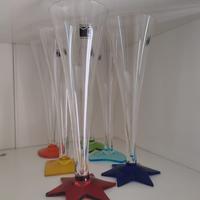 set calici vetro Murano Carlo Moretti