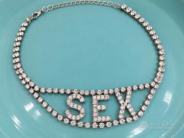 collana vintage strass