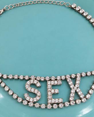 collana vintage strass