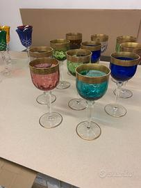 Bicchieri cristallo decorati