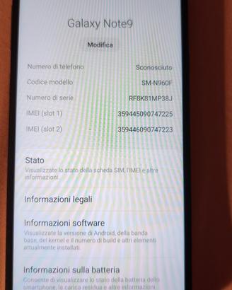 Samsung note 9