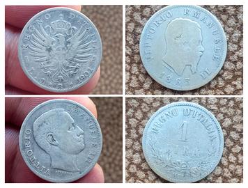 Argento Monete Non Comuni Regno d'Italia 