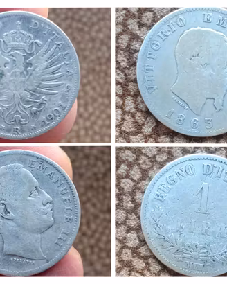 Argento Monete Non Comuni Regno d'Italia 